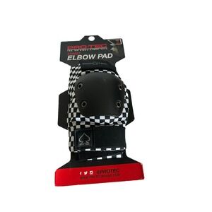 Pro-Tec Elbow Pads Size Small Black White Checkered Skateboard Bike Protec